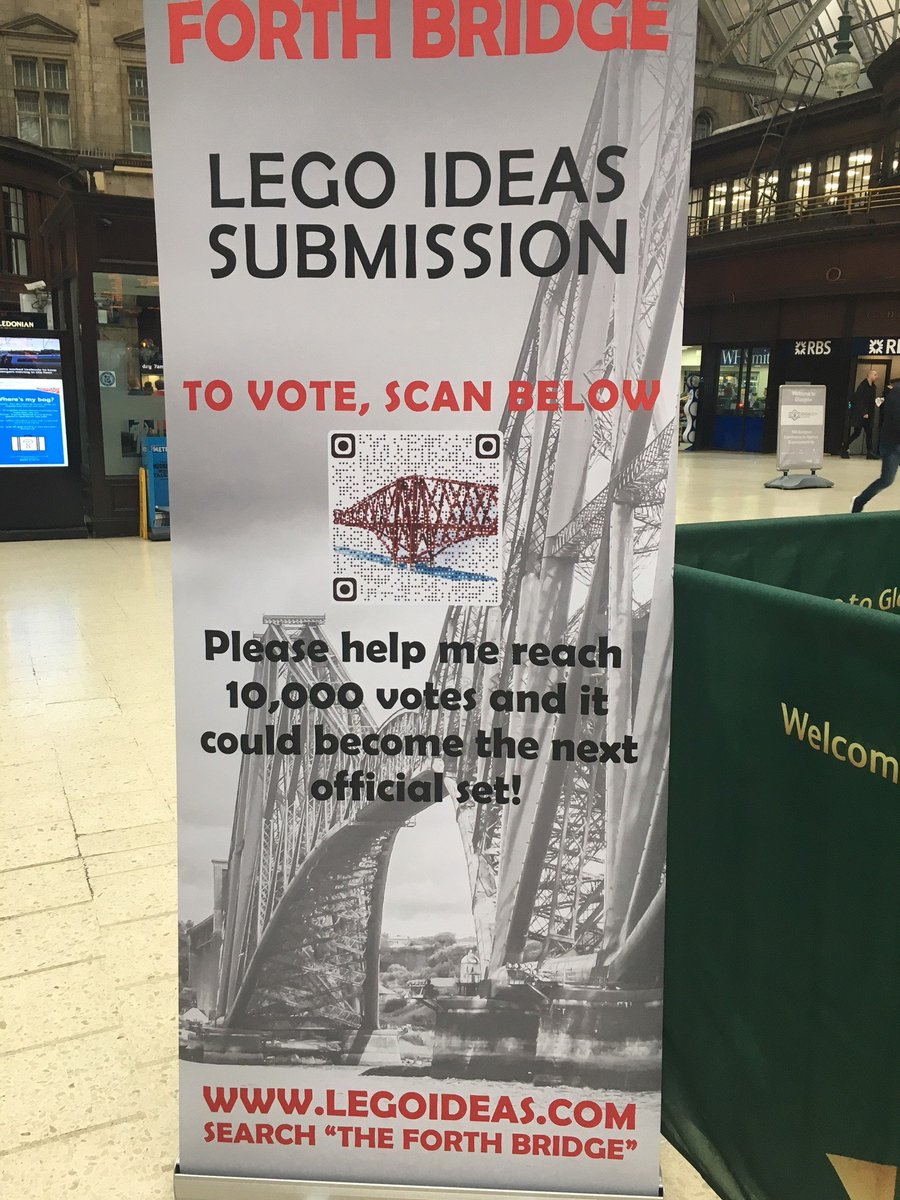 As well as passing various stage-gates, the #LEGO  #ForthBridge ultimately needs 10,000 votes to succeed

Wouldn’t it be great if the railway community got behind this @rail !  

You can create an account &amp; vote at lego.build/2SZznfM and support this #awesome campaign.