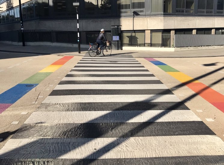 russmassie's tweet photo. I love the crossing outside Oxfordshire County Hall. Especially apt as I attended for a meeting with the Learner Engagement team to discuss our priorities of keeping YP included in mainstream schools👍 #inclusion #saferlearning @OxfordshireCC https://t.co/Ml3kDaz2Br