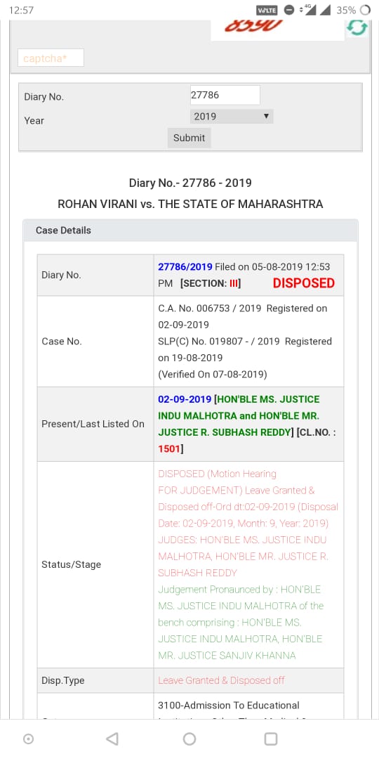 Aviraj20379619's tweet photo. Finally Case is Disposed...#GanpatiBappaMorya🙏 #MBADelay https://t.co/bwCUkshk3z