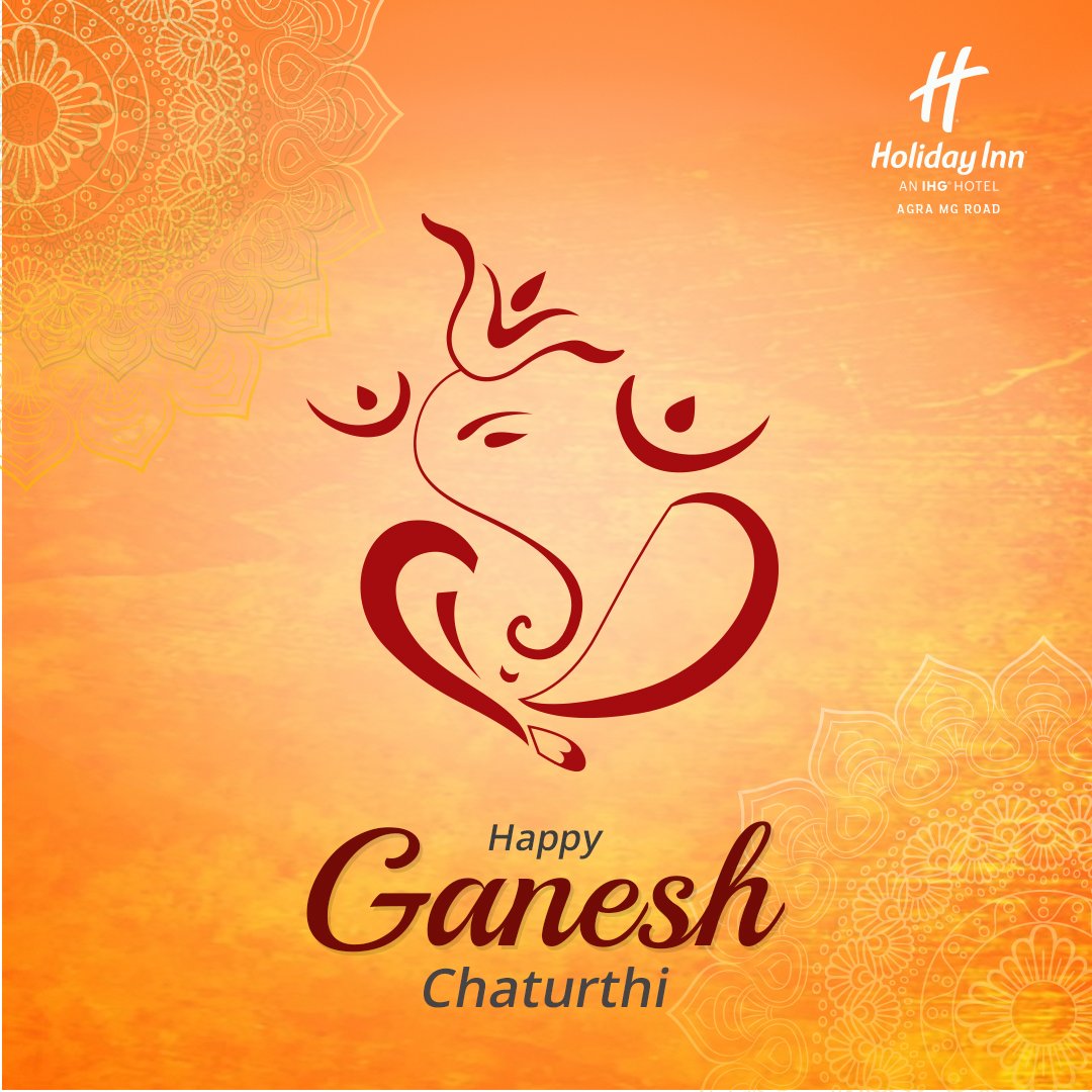 HolidayInnAgra's tweet photo. Ont his auspicious day of Ganesh Chaturthi, the team at Holiday Inn Agra wish that may Lord Ganesha bestow you with prosperous beginnings and shower you with wonderful bounties.
#GaneshChaturthi #GanpatiBappaMorya #HolidayInnAgra https://t.co/5coNdZCipp