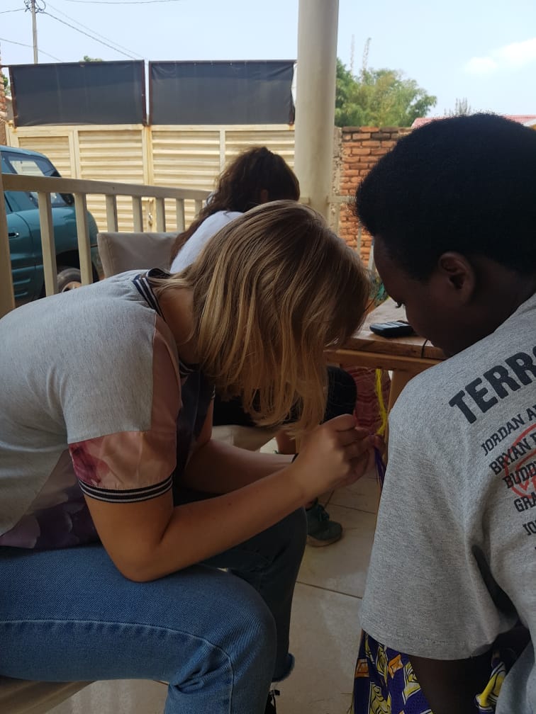 NgoTalking's tweet photo. #weavingClass goes on with our lovely #physiotherapist from #Danmark. We are happy to have them with us. https://t.co/RVQPbUw18C