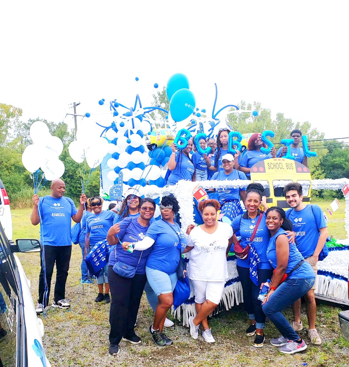 LmarieAsad's tweet photo. Supporting our neighbors in the Village of Robbins 21st Annual #BackToSchool 📚 parade with Blue Cross and Blue Shield of Illinois staff volunteers, friends & family along with @BIRNNetwork,
@teamstaples517.
#BlueCorpsIL @BCBSIL #ChicagoSouthland #LaborDayWeekend 🎉
#IAMBCBSIL https://t.co/NIKjBMMyXP