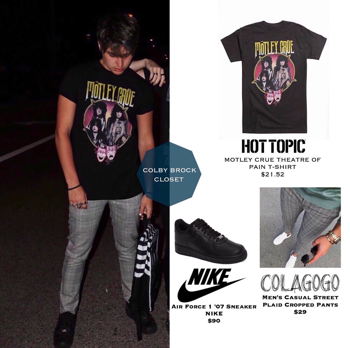 COLBYBCLOSET's tweet photo. 19078| Colby’s Instagram Update 🖤

Colby wears #Hottopic T-Shirt 
#Nike Sneakers 

#Colbybrock [ADMIN CHLOE] https://t.co/imP5WtulVh