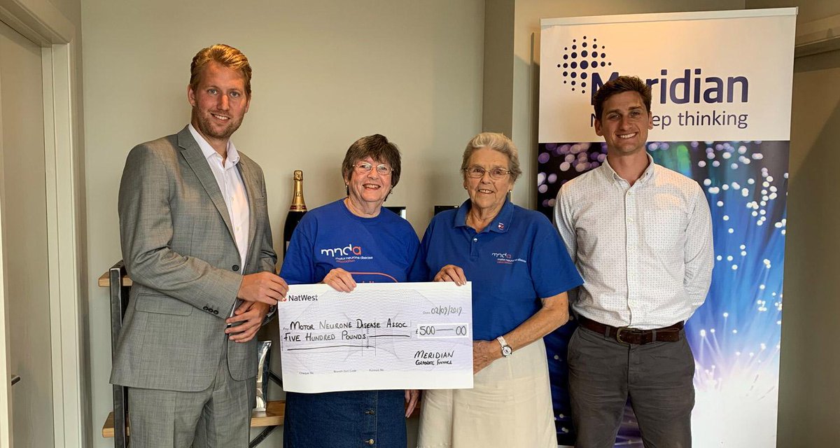 MeridianCF's tweet photo. We were delighted to donate £500 to @mndassoc which was raised during our Golf Day. Congratulations to Pangea Life, who nominated the Motor Neurone Disease Association as their chosen charity.
https://t.co/Vyt61n4T64
#Meridian #SolentProfessionals https://t.co/3DahmnHAej
