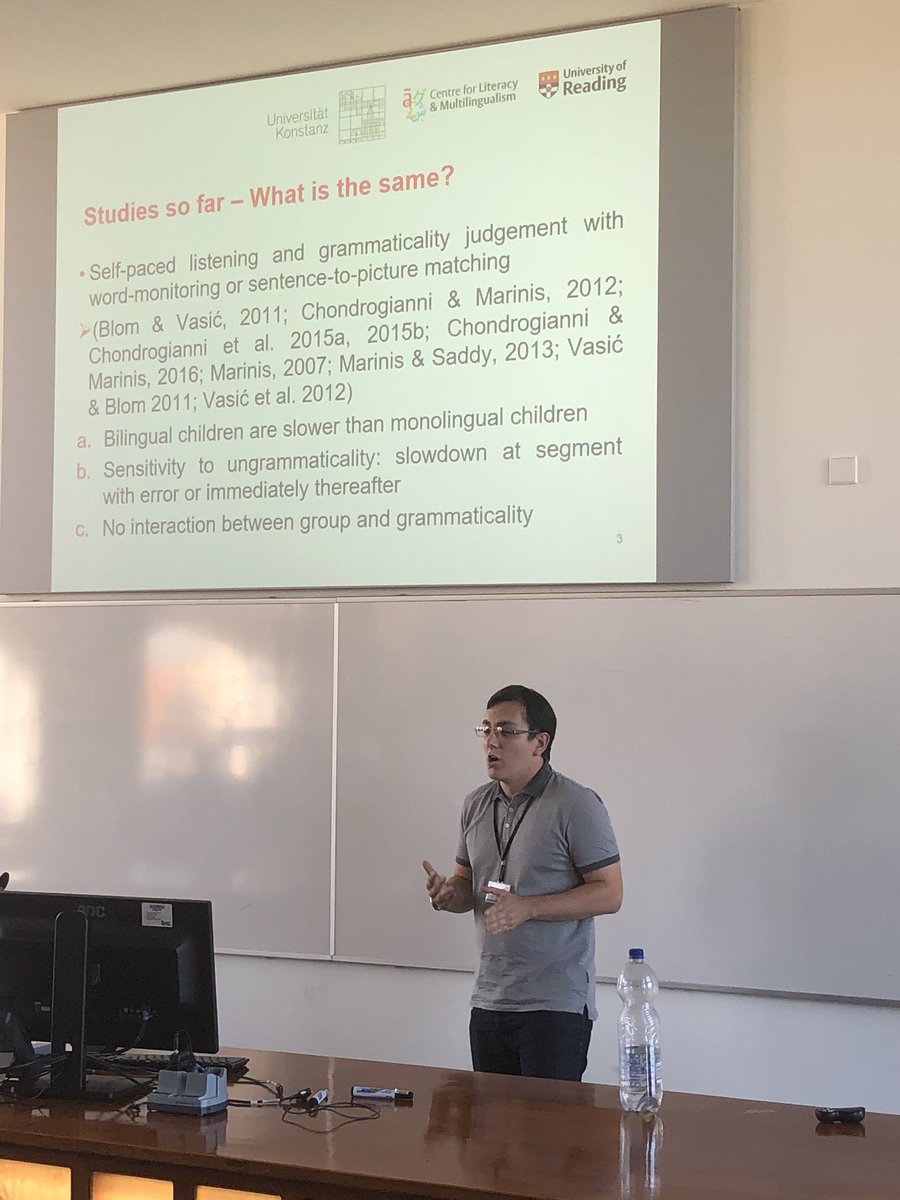 ludoserratrice's tweet photo. @GeorgePontikas @UniRdg_CeLM @UniRdg_Psych now on online sentence comprehension in bilingual children #COM2019 https://t.co/ue2Fvh5bkK