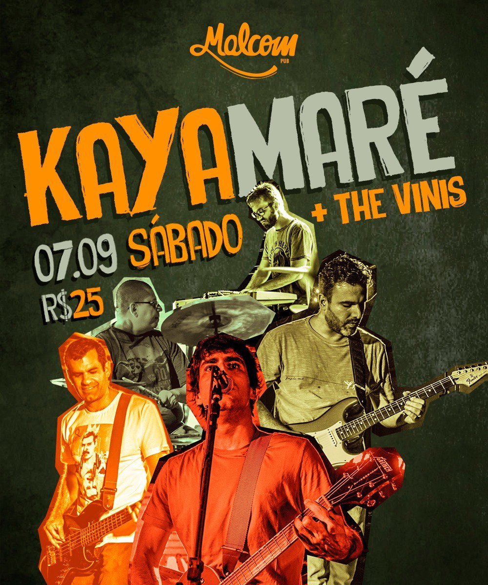 MalcomPub's tweet photo. 🍺20h | SÁBADO | #PUB
R$25 a noite toda
.
Sábado é dia de curtir o som da Banda Kayamaré!
⬆No #PUB - Kayamaré + The Vinis
⬇E no #CLUB - Flashback com DJ Cleyton 7 e DJ Edinho Martins
.
#Rock #RockAndRoll #Cerveja #Pub #Club #Cuiaba #ToNoMalcom #MalcomPub #Malcom5Anos https://t.co/Z4ZubdP4gy
