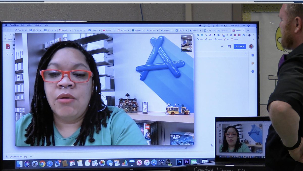 JeremyAMcGuire's tweet photo. Thank you Angle Clark for speaking to our CRAWFORD STLP students via FaceTime Video chat.  They are excited to getting started with projects this year.  #CrawfordSTLP https://t.co/Fbxf6cfAG6