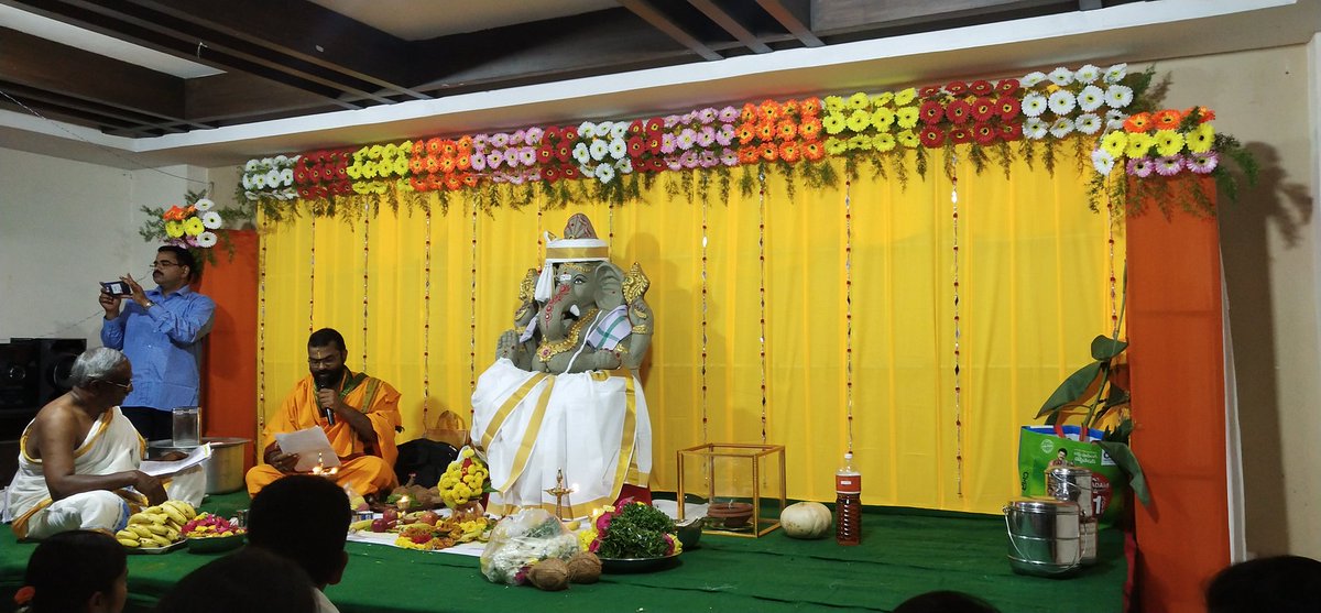 #GaneshPooja in our community!