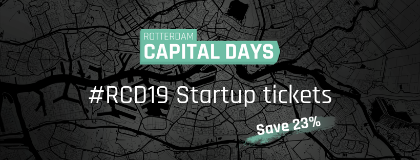 Get the full experience of the Rotterdam Capital Days with our Startup package!
Access to Rotterdam’s innovation ecosystem and the world of capital, get to connect with investors and other talents, to think big and to act strong!
rotterdamcapitaldays.nl/rcd19-startup-…