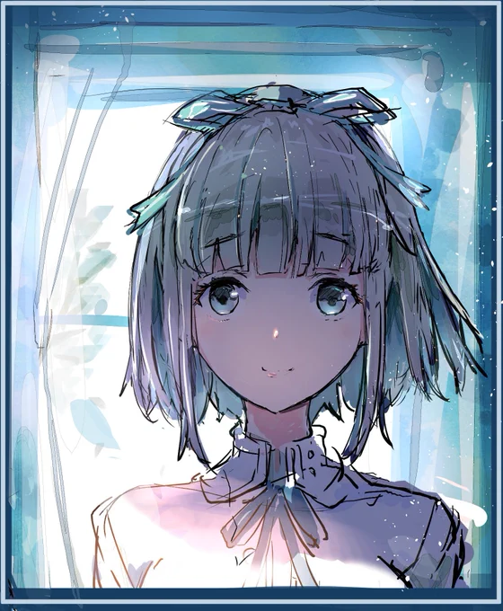 光の当て方の練習に描きました(*'▽') 