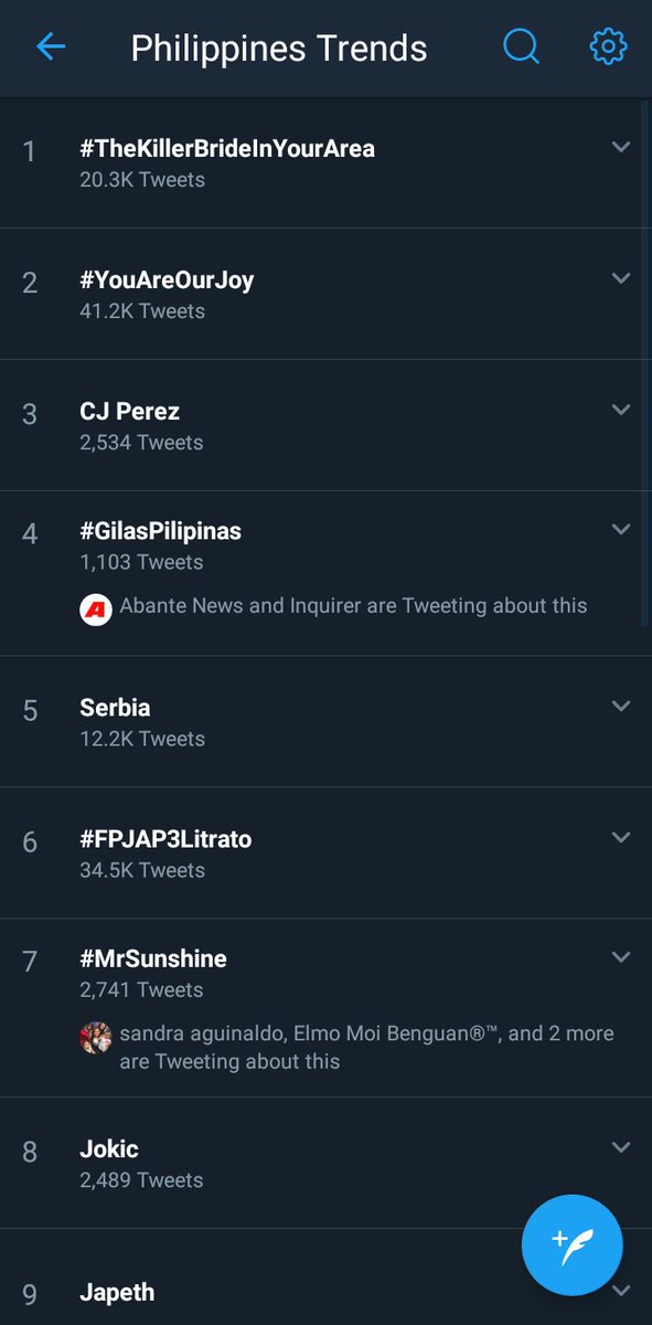 GMA_SocialHub's tweet photo. Trending na 7th spot mga Kapuso! #MrSunshine https://t.co/whuzKOp6kS