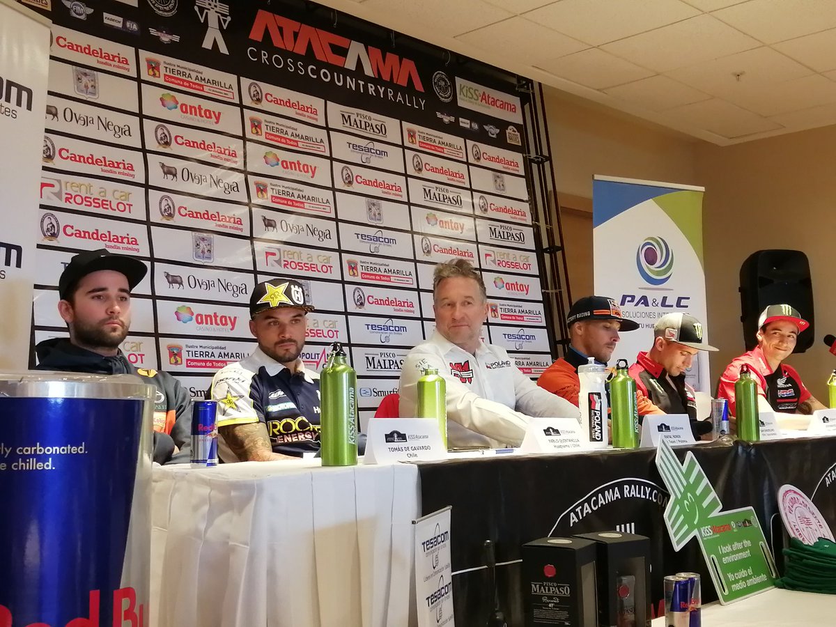 AtacamaRally's tweet photo. 🇬🇧 #Now We are at the Press Conference of the #AtacamaRally2019. Katia Juárez, FIM International Sustainability Comition Director, has explained the #KissProgramme to the Press.
@FIM_live
#FIMridegreen #FIMcrosscountryrally #Atacamarally https://t.co/r0E9uEg4bb