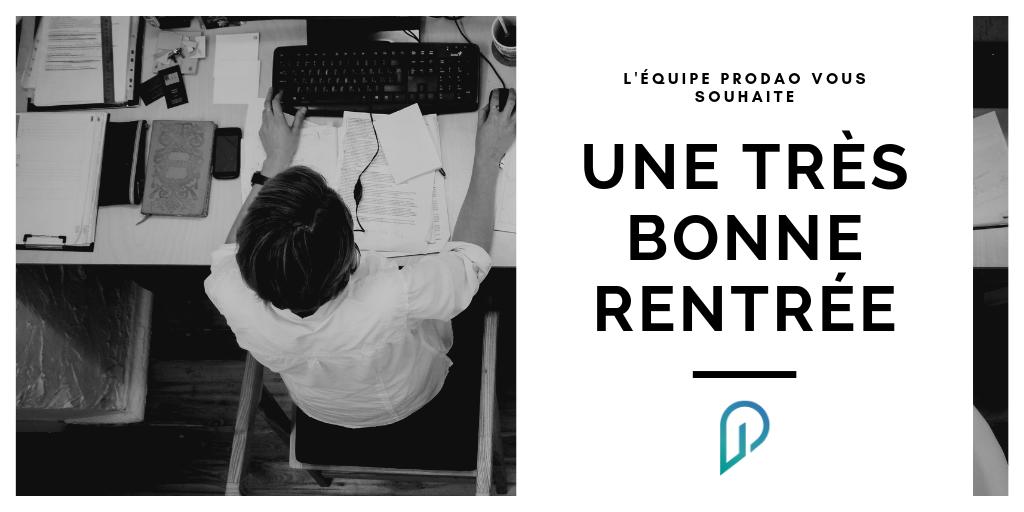 La rentrée 2019 vous donne un nouvel élan, en septembre ne remettez pas à demain vos ambitions pour votre entreprise ! EN SAVOIR PLUS SUR : prodao-hitec.com

#GPAO #ERP #MES #Industry40