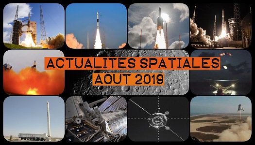 RevesdEspace's tweet photo. [nouvelle vidéo] L'actualité spatiale du mois d'août 2019 .
Au menu : 
- des lancements ou des vols tests 🚀🚀🚀🚀
#Proton #ariane5 #Falcon9  #Atlas 5 #SmartDragon1 #Electron #DeltaIVMedium #Soyouz #Starhopper

Et plus encore ! 

https://t.co/x5qJu52BOY https://t.co/lVULgdXCDR