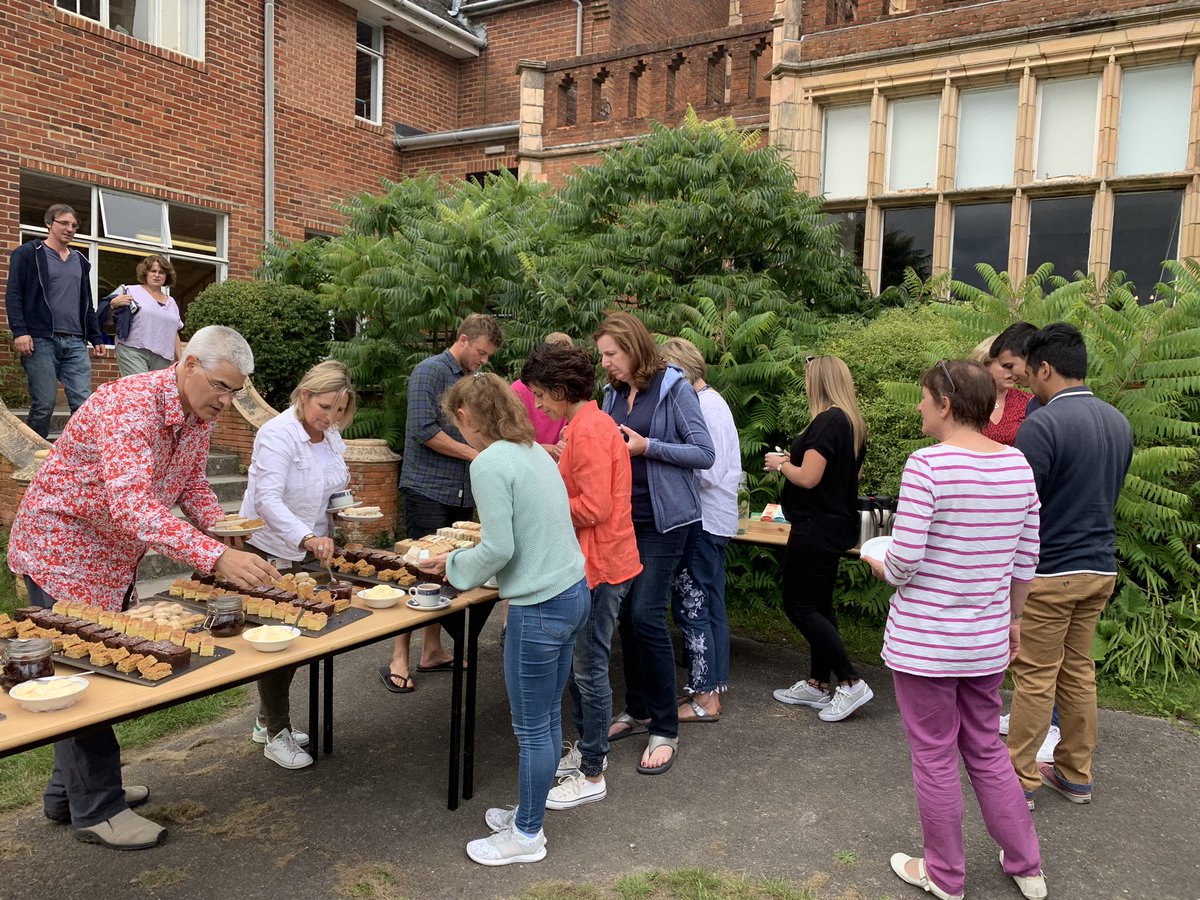 DoKSchool's tweet photo. Afternoon tea and cake with Mrs Knox, staff and their families. What a wonderful finish to the first day of Inset 🧁🍰☕️ #TeainTeam #TeaAndCake #DukeOfCake #SconeWithTheWind https://t.co/zYU6X0pZtT