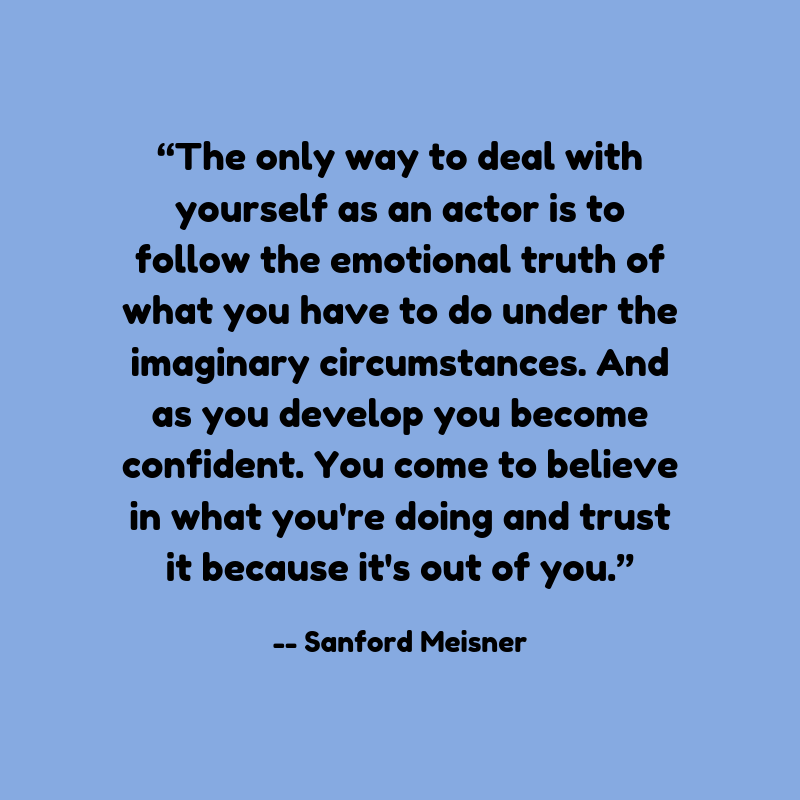 DeSotelleStudio's tweet photo. Inspirational Monday! Love this quote by Sanford Meisner.
#meisner #sanfordmeisner #meisnertechnique #actingnyc #actingclasses #classesnyc #actornyc #actress https://t.co/6U7VB84gPo