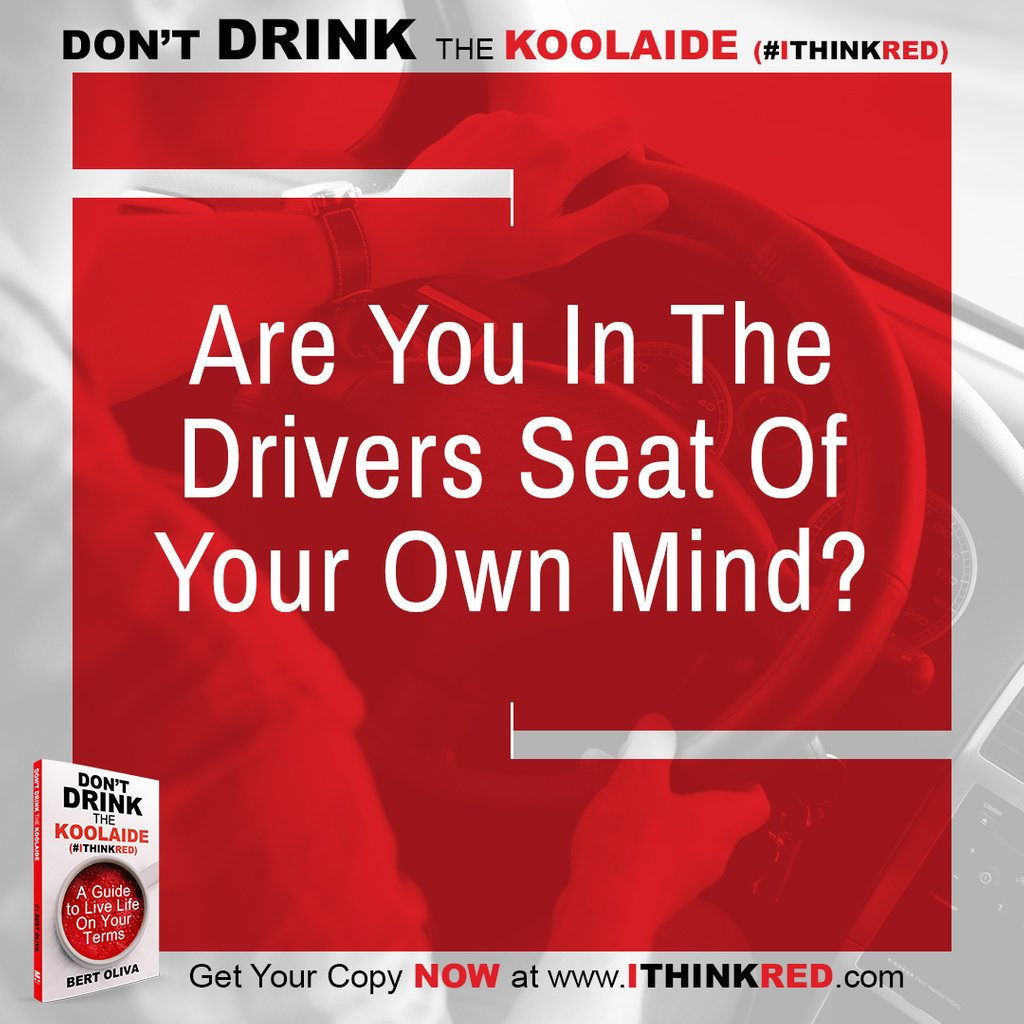 BertOliva's tweet photo. Are you in the drivers seat of your own mind? Get your copy of Don't Drink the Koolaide: #IThinkRED now to learn how to Live Life on your Terms. Go Make It Happen at : https://t.co/Vc4T2lW5Yb
Kindle version now available! https://t.co/t6MqHaiNl5
