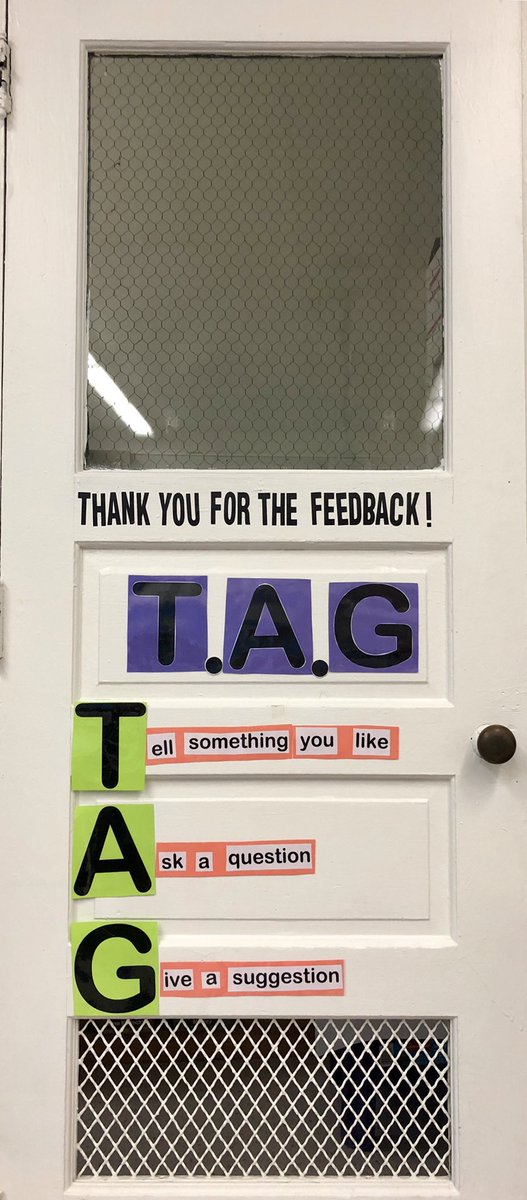 Accepting and giving feedback is such a wonderful life skill. T.A.G Feedback is a great way to practice! <a href="/JFTatemES/">J. Fithian Tatem Elementary School</a>