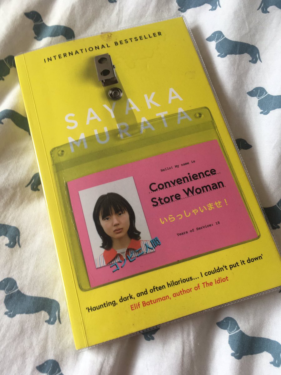AnnaTranslates's tweet photo. A couple of days late but managed to finish Convenience Store Woman yesterday, which I started reading for #womenintranslation month. Such a great book! If I weren’t pregnant and unable to stay awake past 10pm, I wouldn’t have put it down until I’d finished! #xl8 https://t.co/oR38P1W2zE