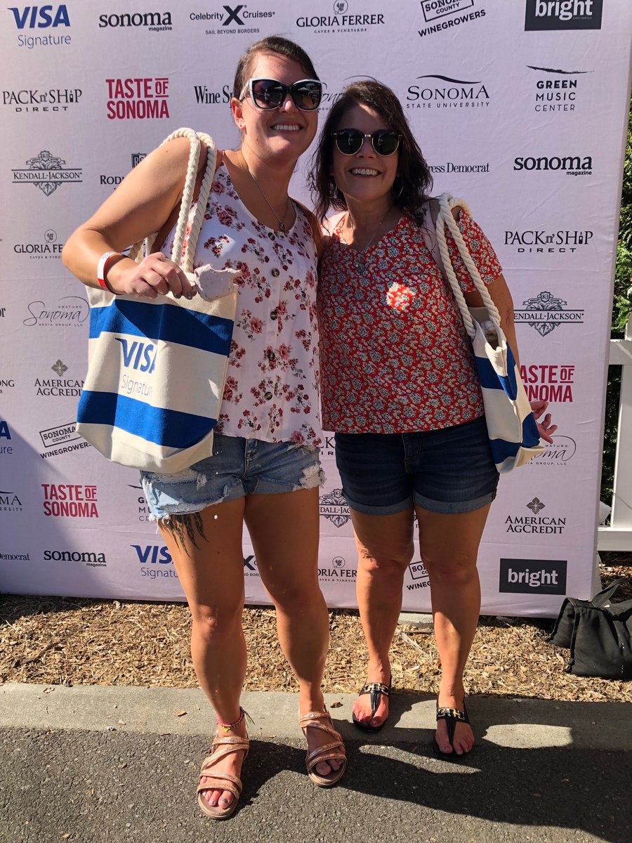 Great time at the Taste of Sonoma with my daughter.