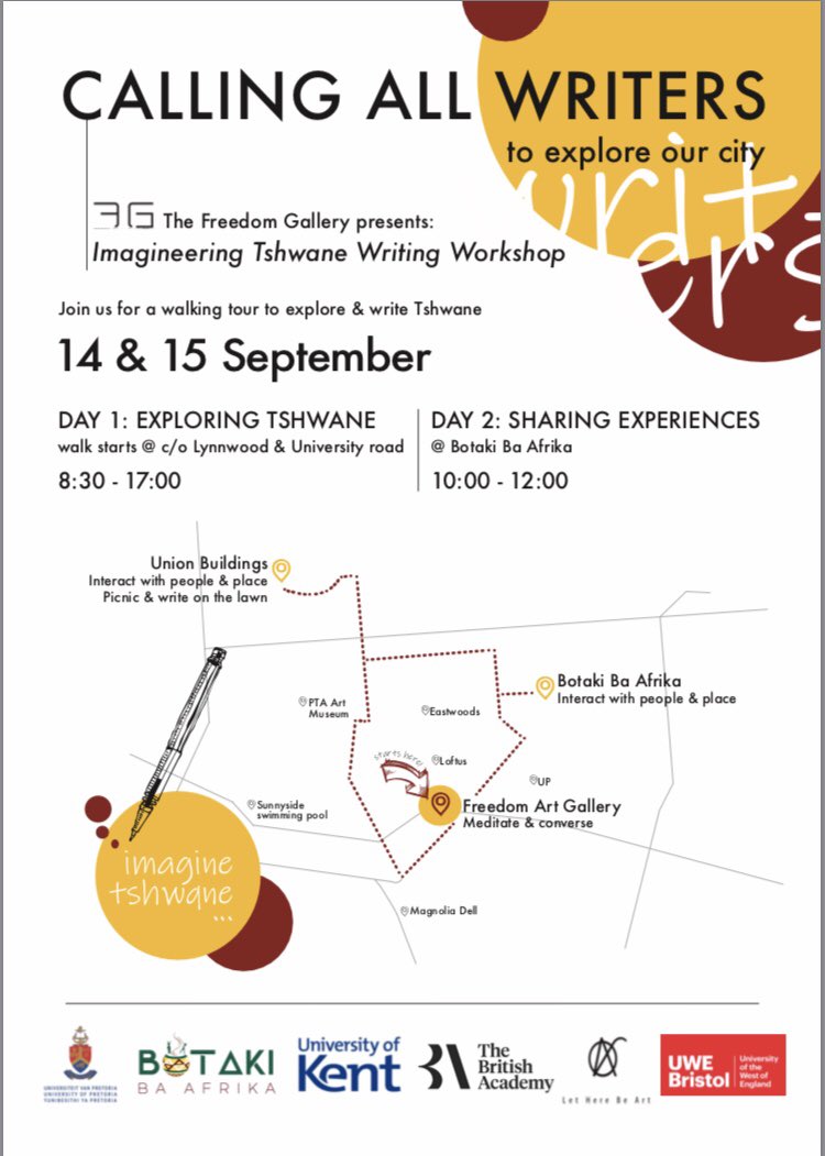 laviniabrydon's tweet photo. Looking forward to researching arts in South African city spaces next week #freedomgallery #tshwane #imagineering https://t.co/0XuZZoPsvS