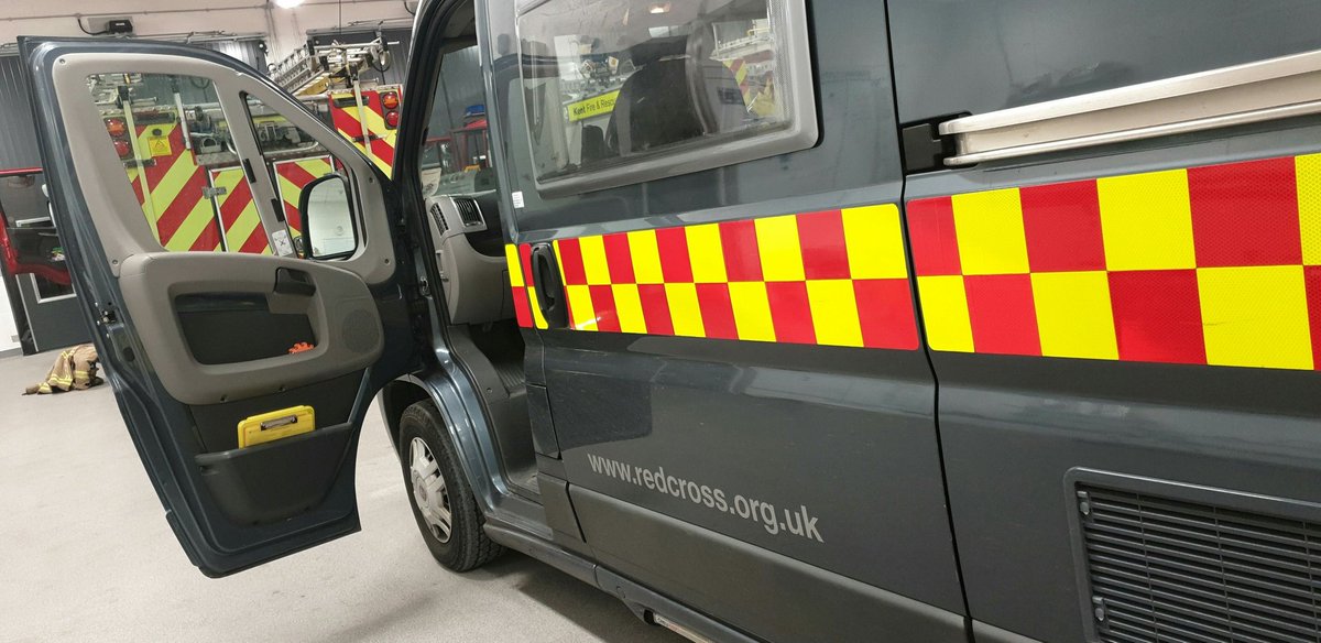 BRCKentER's tweet photo. This morning our #Thanet team mobilised to a fire in a #Ramsgate flat to support residents with practical &amp; emotional support, working with @kentfirerescue

#PowerOfKindness #Thanet #Kent #TeamKent https://t.co/zG0aSyZwXe