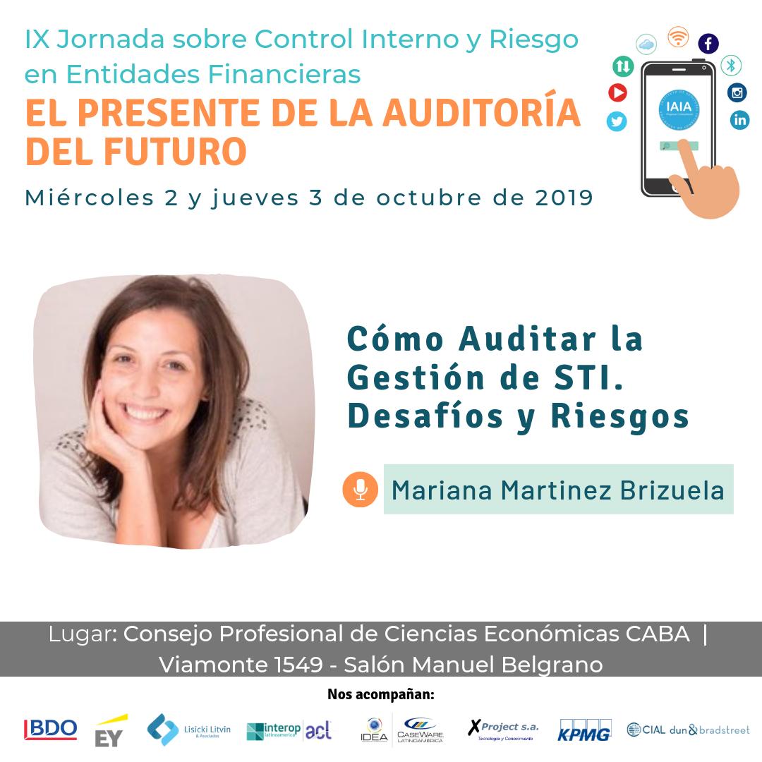 IAIA_EEFF's tweet photo. [#JornadasFinancieras19] "El presente de la auditoría del futuro" | 2-3 de octubre en el @ConsejoCABA

Cómo Auditar la Gestión de STI. Desafíos y Riesgos | Mariana Martinez Brizuela.

Programa completo: https://t.co/aQ5yWB7Tns

#SoySocioIAIA https://t.co/fdHwzLAl9O