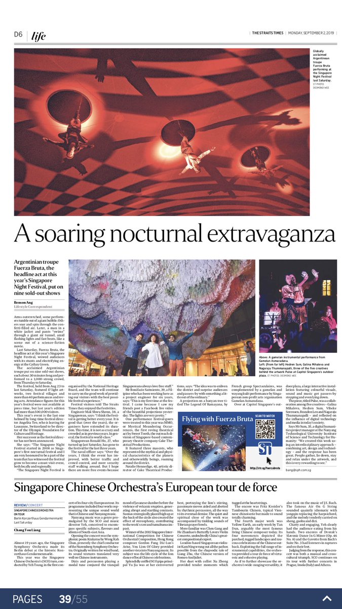 hedrensum's tweet photo. Thanks Straits Times for the featuring our work. Really glad to see Pulse constantly evolving and adapting to differently environments. This is not possible without the wonderful #ntusg #adm team: Galina Mihaleva, Vibeke Sorensen, Naga Raju with Brandon Leo. Pulse [4.0] next! https://t.co/yz8HacJLui