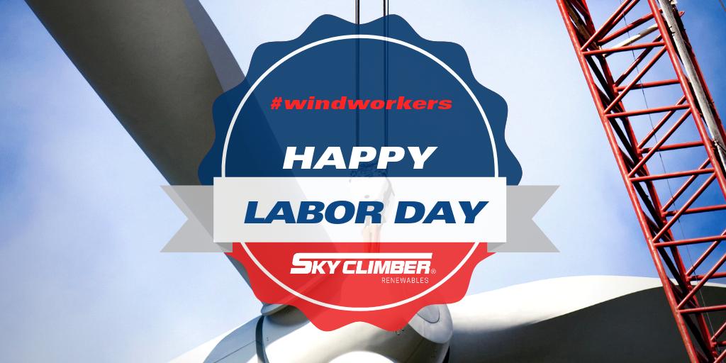 SkyClimberRen's tweet photo. Have a safe 👍and happy 😃 Labor ⚙️Day!
#windpower #renewableenergy #windturbine #windtech #windworks #windpowerjobs #skyclimberjobs #skyclimberlife #windenergy #windworkers https://t.co/rygCFh4wn2