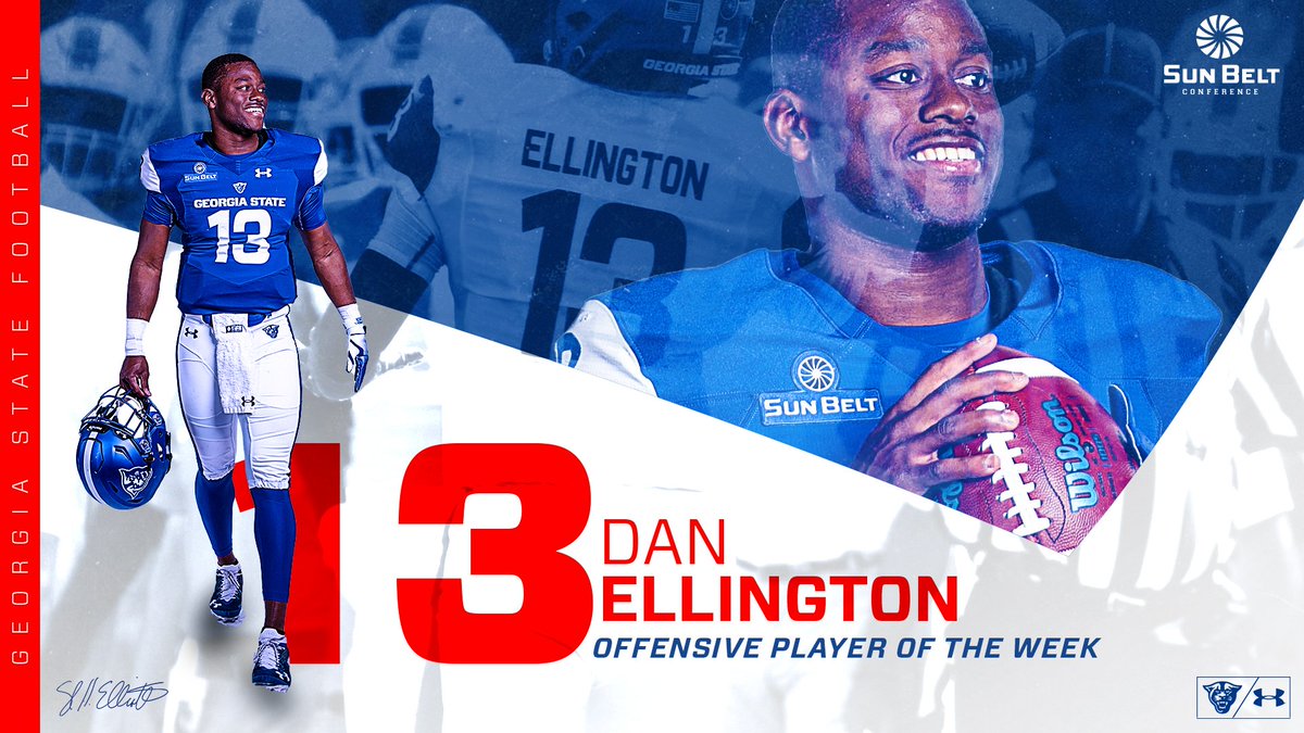 GeorgiaStateFB's tweet photo. After leading the UpsetT, @Dan_CH14 is the #SunBeltFB Offensive Player of the Week!

Cheer on Dan &amp; the Panthers in our home opener:
Saturday | 7 pm vs. Furman
🎫 https://t.co/Q0fvL36mSM 

#OurCity | #WITNESS2020 👀 https://t.co/JzhaSDuc8D