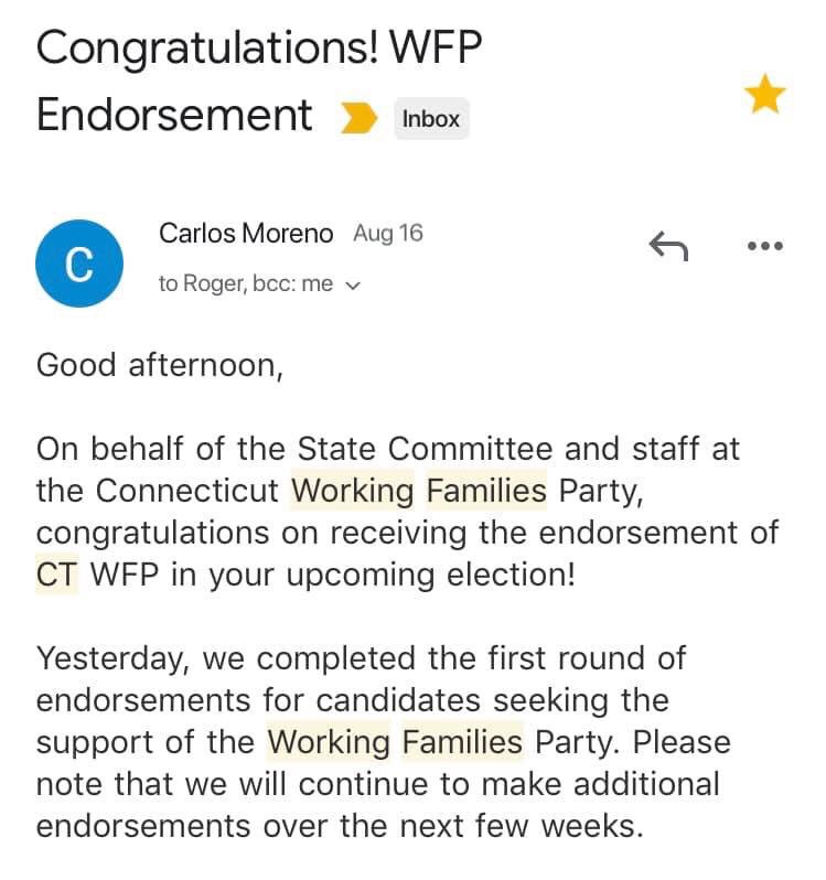 MsShanayNicole's tweet photo. I am officially endorsed by @WorkingFamilies. Such an honor to be endorsed by a grassroots organization that fights for “The People”.
#CommissionedForChange 
#MiddletownCT 
#VoteFulton https://t.co/5safVB5Mms