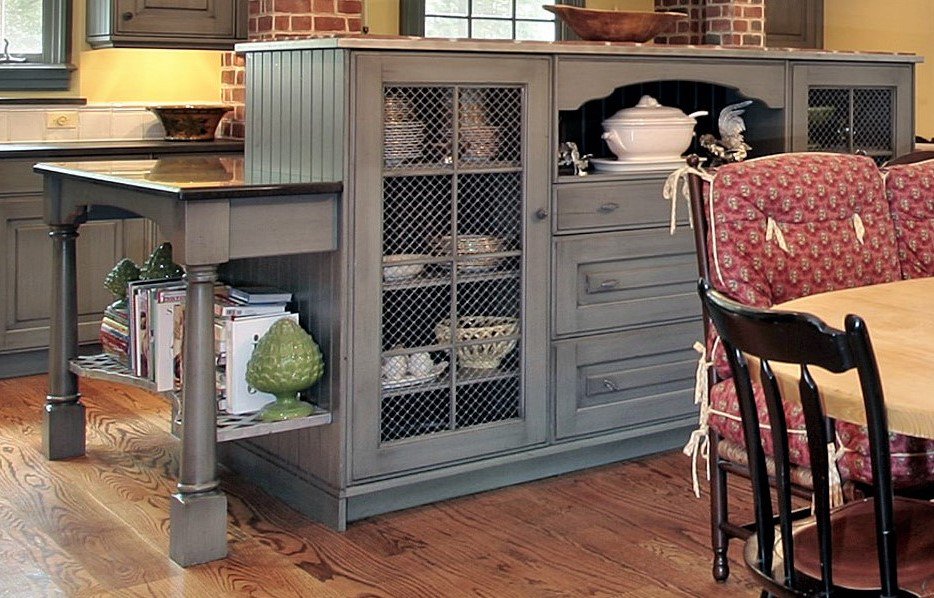 Van Dyke's Restorers on Twitter: "Give you cabinets a fresh look with  decorative wire mesh grilles in an assortment of styles and finishes. # cabinets #wiregrilles #wiremesh #wirecrimp #homedecor #homeaccents  #homeaccesssories #VanDykes #kitchen #