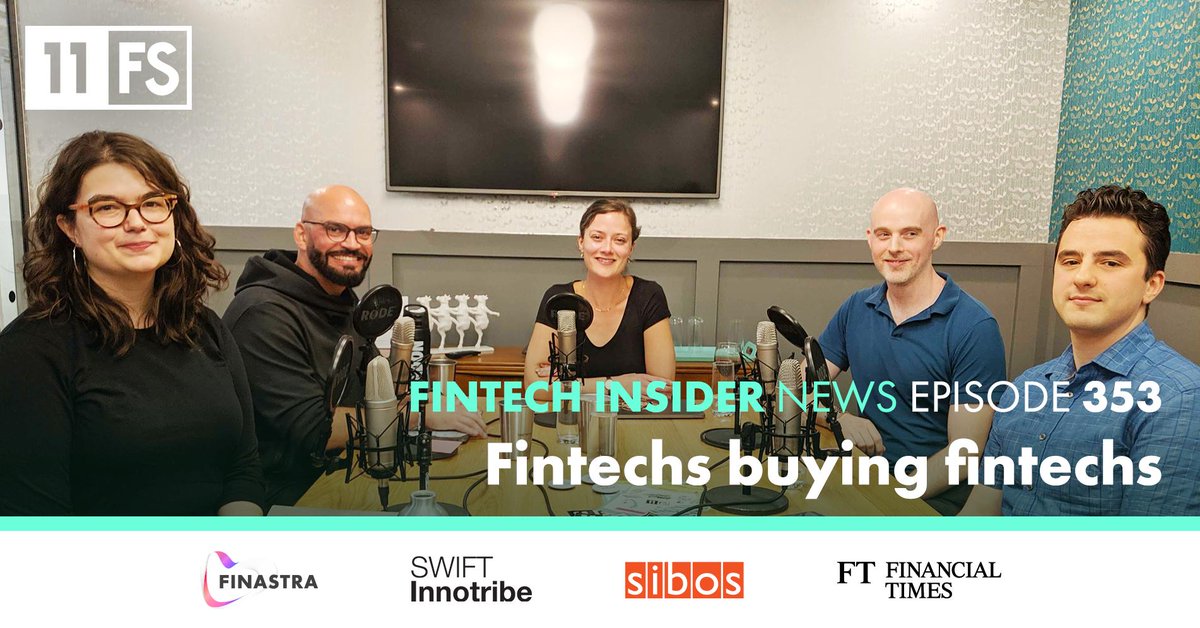 FintechInsiders's tweet photo. 🎙️ https://t.co/jXFgDfWTDF 🎙️

This week @davidbrear and @SarahKocianski are joined by @benchisell, @baileytalks &amp; @HusaynKassai to discuss the latest #FinServ news👇

🇺🇸@n26 goes nationwide across the US
🦄@Numbrs joins fintech unicorn club
👀@RevolutApp new hires

Listen now🔥 https://t.co/fsSrwu90jF