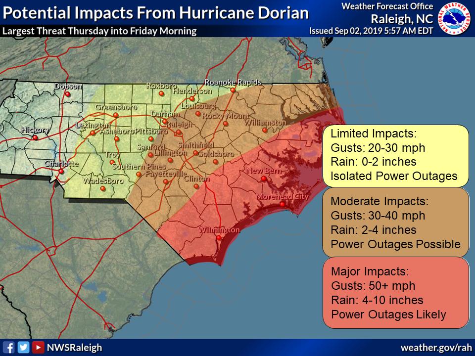 Nws Raleigh On Twitter Southern Pines May See Some Impacts As Far As Trees Down And Some Power Outages Are Possible