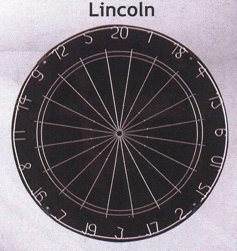 DartsMatchApp's tweet photo. #DartsFact - A Lincoln dartboard has an all-black face, playing surface diameter of 15”, no treble bed or outer bull, and a smaller bullseye. https://t.co/M8C8xiKJH9