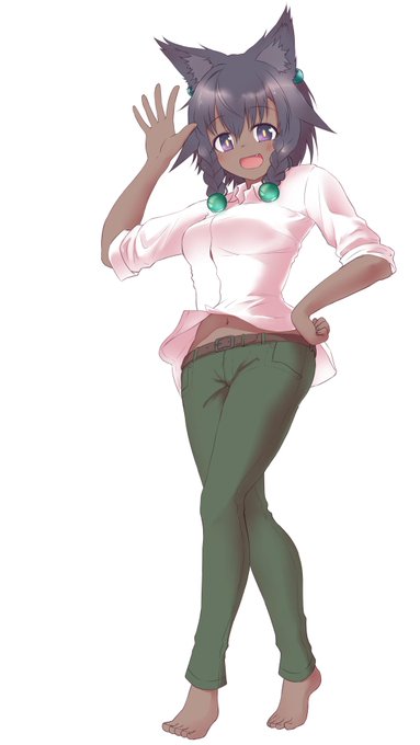 缶(@hekonda_kan)さんちの
"シイノ"ちゃん
ケモミミ褐色スレンダー。スタイルがいい。
おっきなおミミとピコピコヘアーとお目々が好き。
#他所ノ子祭 