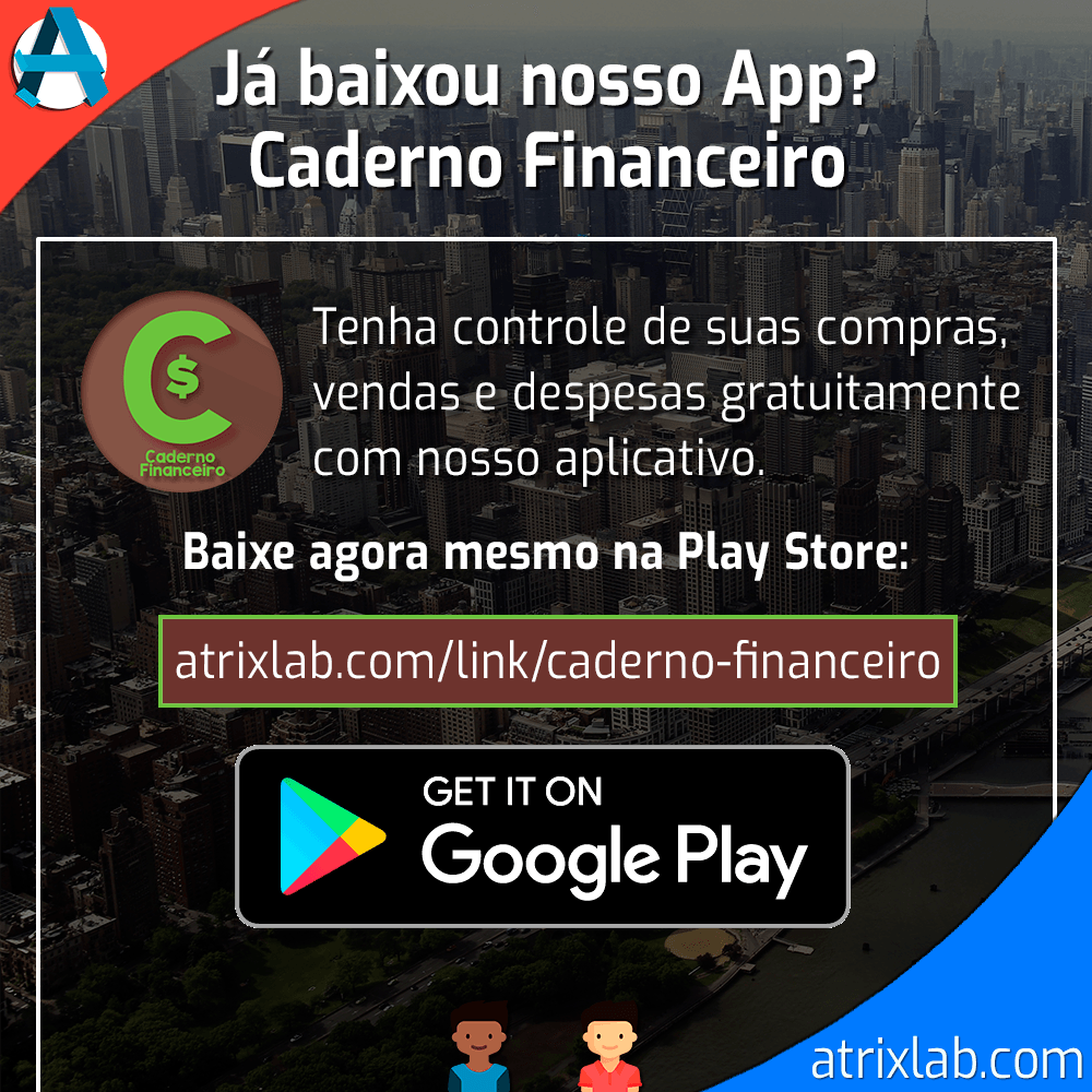atrix_lab's tweet photo. Ainda não conhece o nosso aplicativo Caderno Financeiro? Baixe ele agora mesmo gratuitamente na Play Store e tenha controle de suas compras, vendas e despesas.

https://t.co/BfRY4mO1Bw

#financaspessoais #aplicativo #apps #financas #educacaofinanceira #boleto #rendaextra https://t.co/GEsxfNvGt9