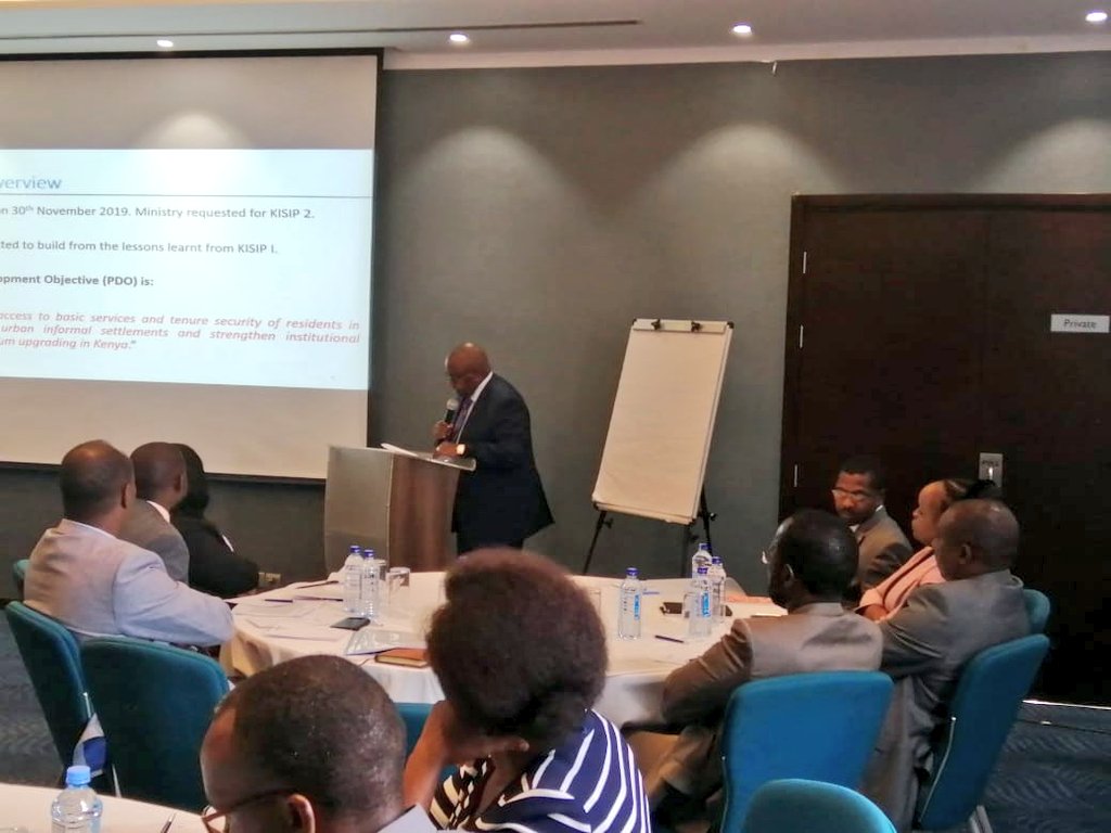 TheKISIP's tweet photo. #HappeningNow
Benching marking meeting on the success and lessons of KISIP 1 in preparation for KISIP 2. Present are @WorldBankKenya. @PSCharlesHinga Representing @KenyaGovernors are @GovLeeKinyanjui and @AnyangNyongo
#PromotingDignifiedLiving
#KISIPDelivers https://t.co/m82XLnwlBv