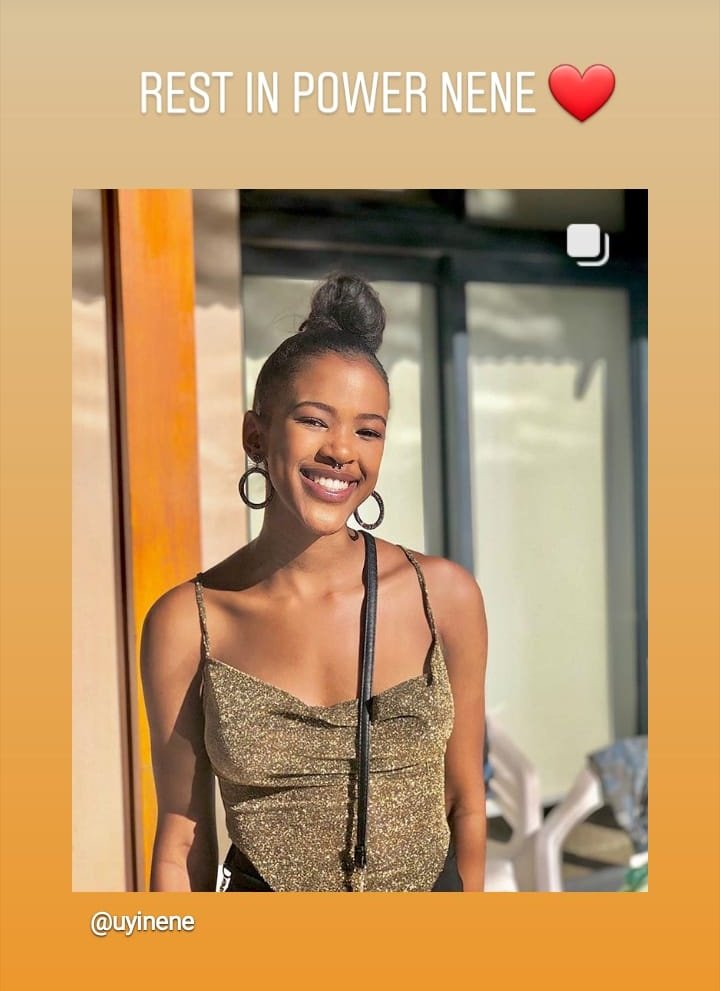 _uNeoM's tweet photo. You didn't deserve to die like this. Men have failed us. Rest in perfect peace Nene 🕊❤ 

Sending strength to Uyinene's family and friends. #RIPUyinene https://t.co/z1WB1qYy2S