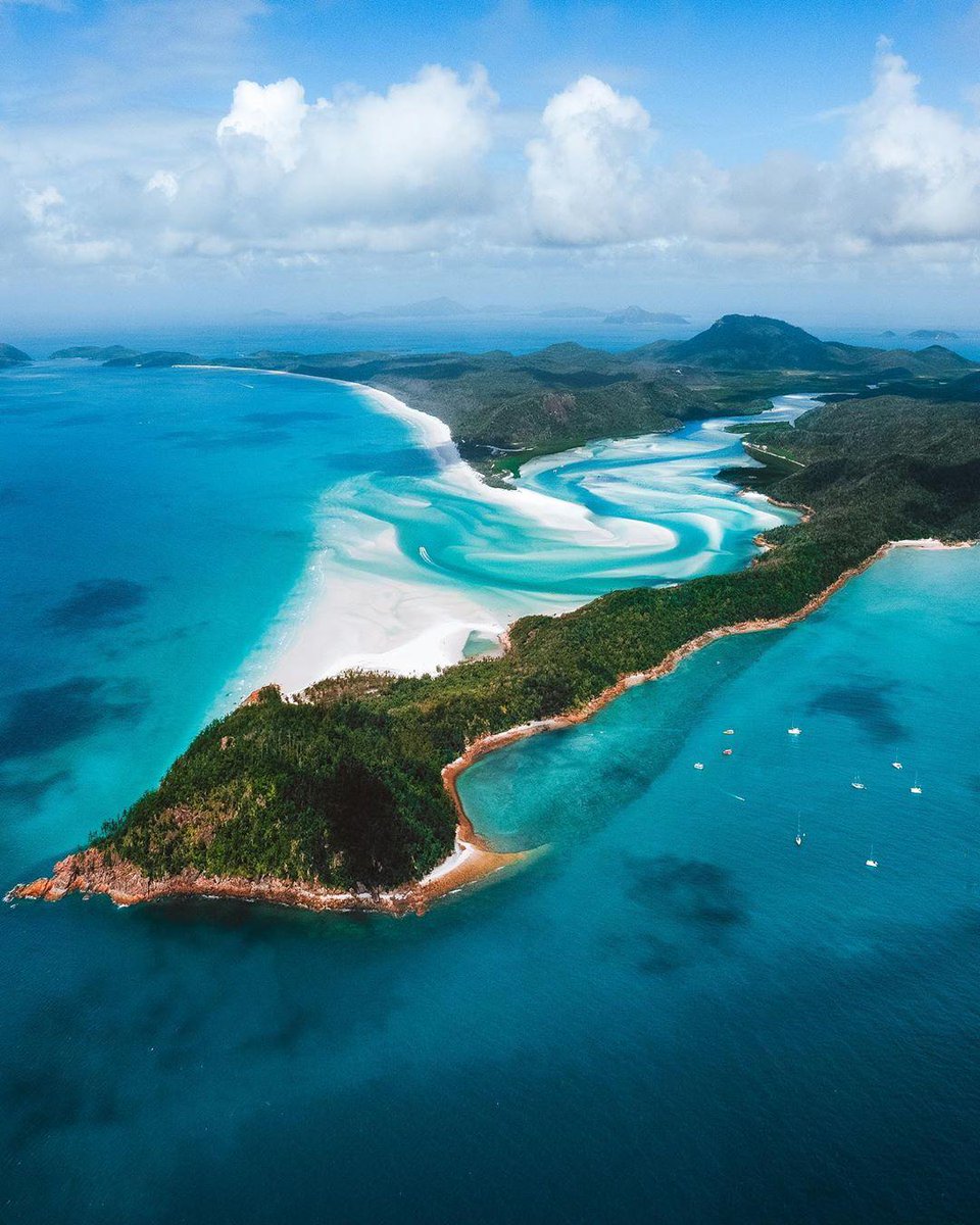 Australia's tweet photo. 🚁 @reubennutt calls this a “classic @queensland shot” and he’s quite right!
(#WhitehavenBeach and #HillInlet in the @whitsundaysqld)
#seeaustralia #thisisqueensland https://t.co/7obLvwVZoQ