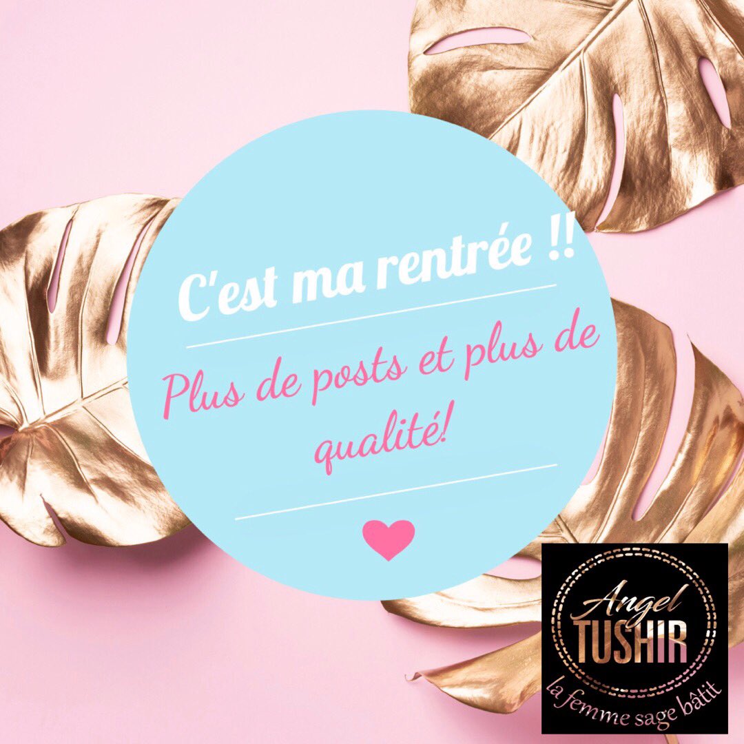 AngelTushir's tweet photo. C’est ma rentrée, et c’est la rentrée! Plus de posts et de qualité, bonne rentrée à tous!! 💕
#cestlarentree #AT_rentree https://t.co/vGdRobbA1S