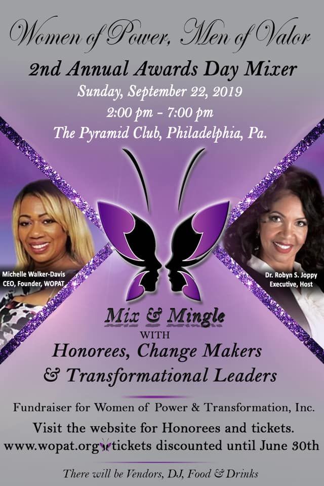 WOPATInc's tweet photo. We are just 20 days away from the WOPAT Annual Awards Day Mixer! Do you have your tickets yet? You don't want to miss this opportunity #WherePowerMeetsValor in Philadelphia at the Pyramid Club on September 22nd. Purchase tickets at https://t.co/psNf5SjUtK. #MondayMotivation https://t.co/woLtslz700
