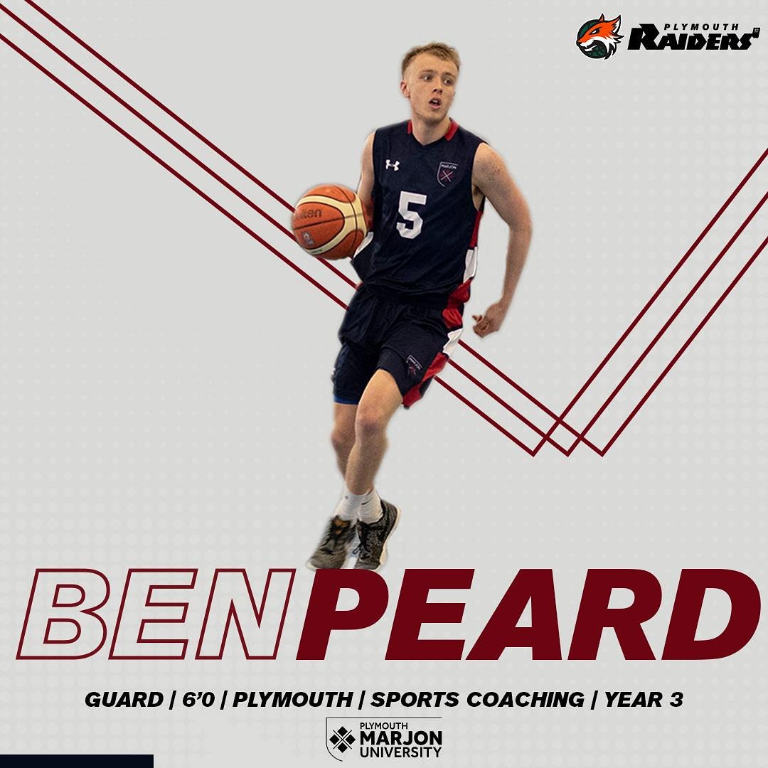 Beginning with @bballplymouth at minis progressing through the age groups to the @officialraiders basketball academy, Ben Peard enters his Third Year with <a href="/marjonuni/">Plymouth Marjon University</a> and Marjon Basketball Programme #TeamMarjon #WeAreMarjon