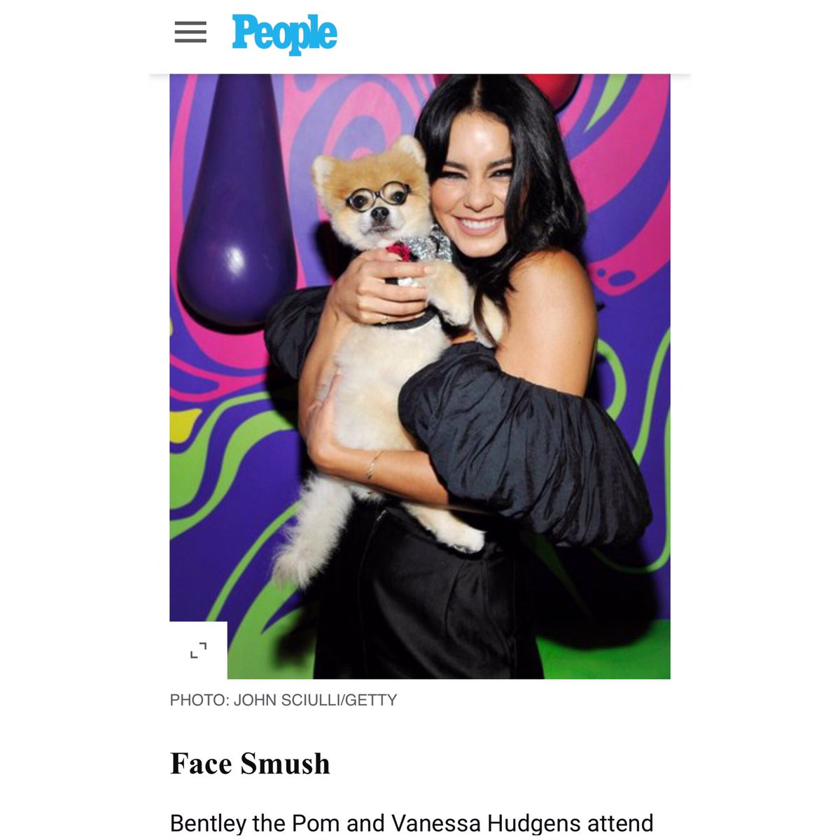 Face Smush people.com/celebrity/star… <a href="/people/">People</a> <a href="/VanessaHudgens/">Vanessa Hudgens</a> #celebrity #vanessahudgens #MondayMotivation