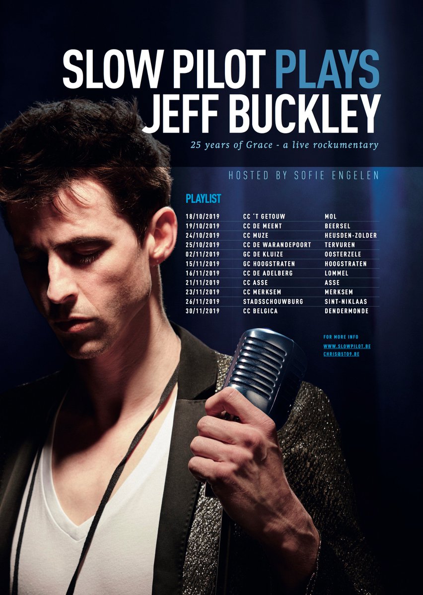 Slow Pilot (@slow_pilot) on Twitter photo In the coming months, we will be touring venues in Belgium to honour <a href="/JeffBuckley/">Jeff Buckley Music</a>, as his brilliant debut album #Grace came out 25 years ago!!
Buy your tickets here: slowpilot.be/live-2 In the coming months, we will be touring venues in Belgium to honour <a href="/JeffBuckley/">Jeff Buckley Music</a>, as his brilliant debut album #Grace came out 25 years ago!!
Buy your tickets here: slowpilot.be/live-2
