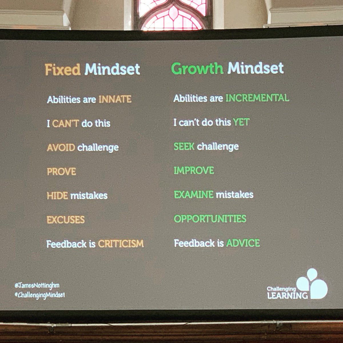 PosEdNet's tweet photo. Learning about the difference between Fixed and Growth mindset at #dweck19 ! ✨ https://t.co/AVRkhfPRSU