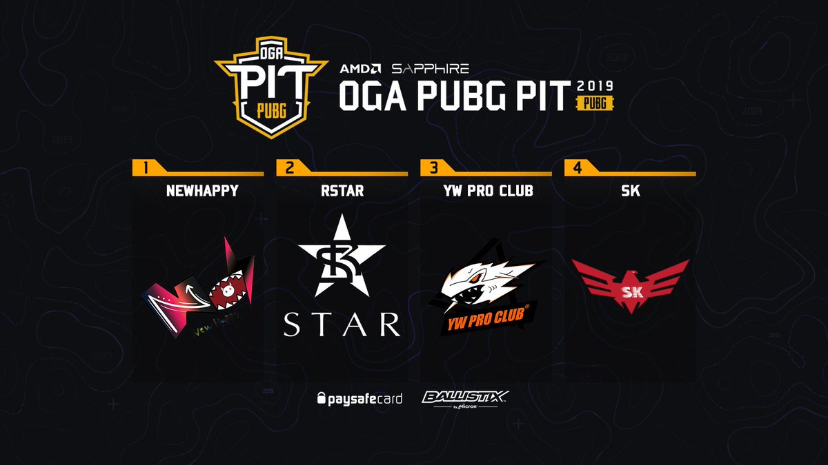 🏆Newhappy are the first OGA PUBG PIT China Champions!
Congratulations to our top 4 and thank you all for watching!
#PUBG