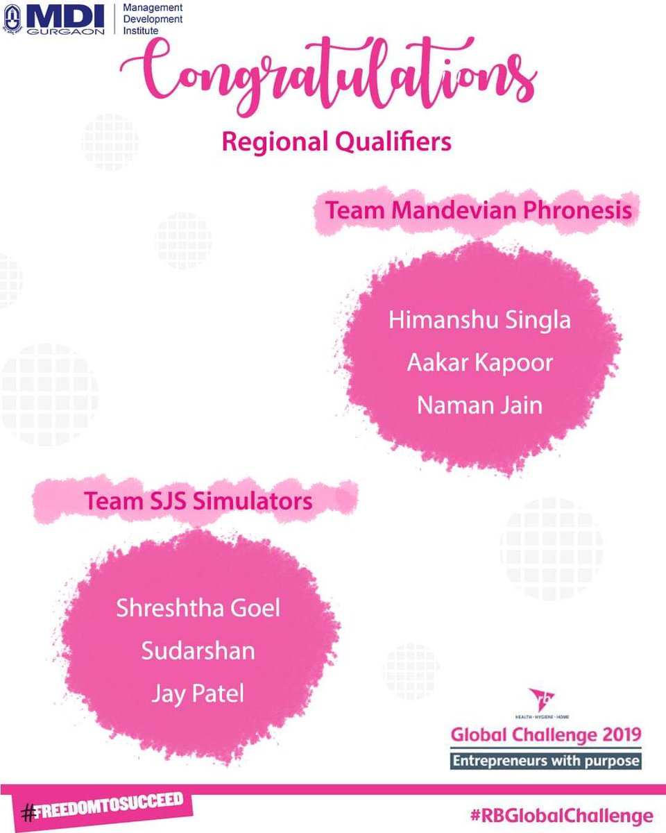 MDIGurgaon's tweet photo. Congratulations Teams Mandevian Phronesis and SJS Simulators for being the regional qualifiers for #RBGlobalChallenge 2019.

MDI wishes you all the best!

#MDIAchievers #MDIGurgaon
#RBGlobalChallenge2019 https://t.co/ysd57ZDm5u