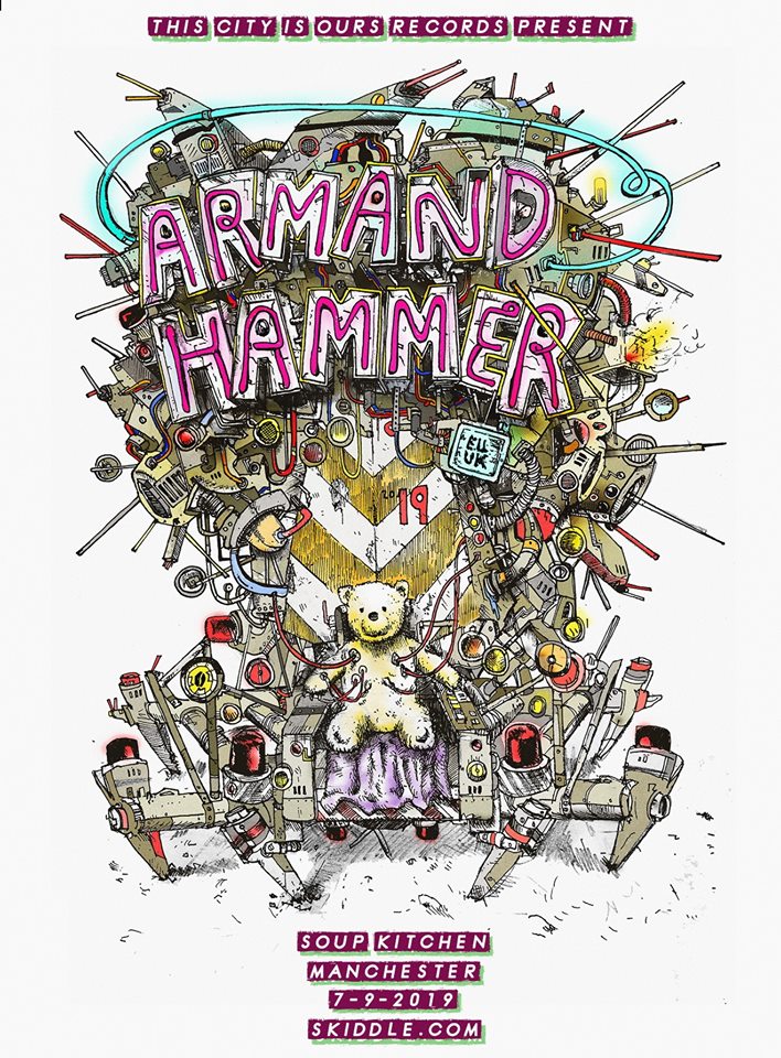 SATURDAY 
<a href="/ThisCityIsOurs/">THIS CITY IS OURS</a> present ARMAND HAMMER (
<a href="/elucidwho/">ELUCID</a> + <a href="/BackwoodzHipHop/">Backwoodz Studioz</a> ) Manchester debut 

Grab tickets here >> link.dice.fm/AV8QpDJoOX