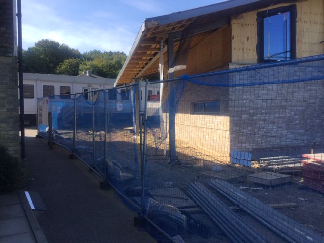 Huge progress has been made with the Centenary Centre construction over the summer.  With the windows and doors in place, it's now watertight! The scaffolding is coming down in time for the start of term this week.